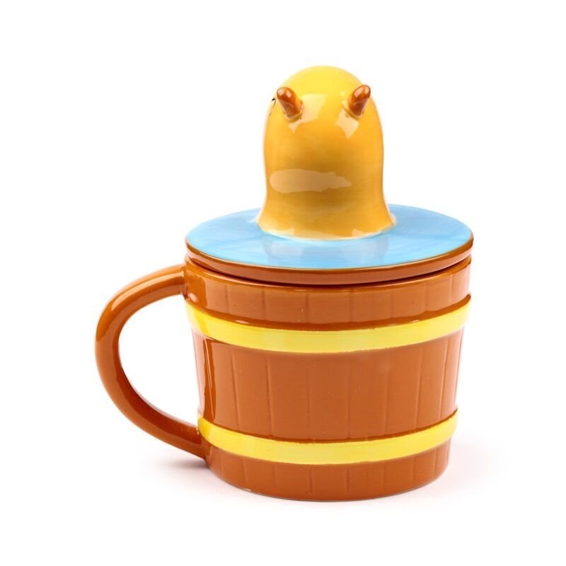 Capybara Ceramic Lidded Mug Cute Novelty - PartyErasers