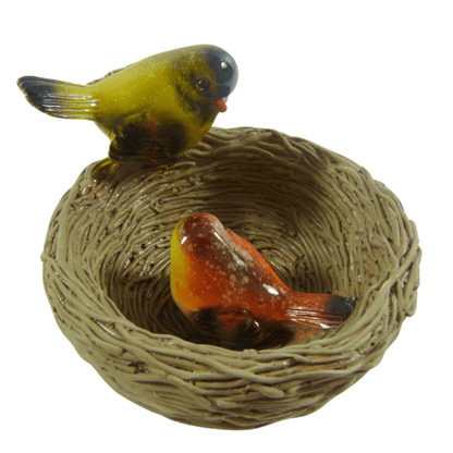 Ceramic Clay Trinket Dish Robin Bird Nest Dish Bowl - PartyErasers