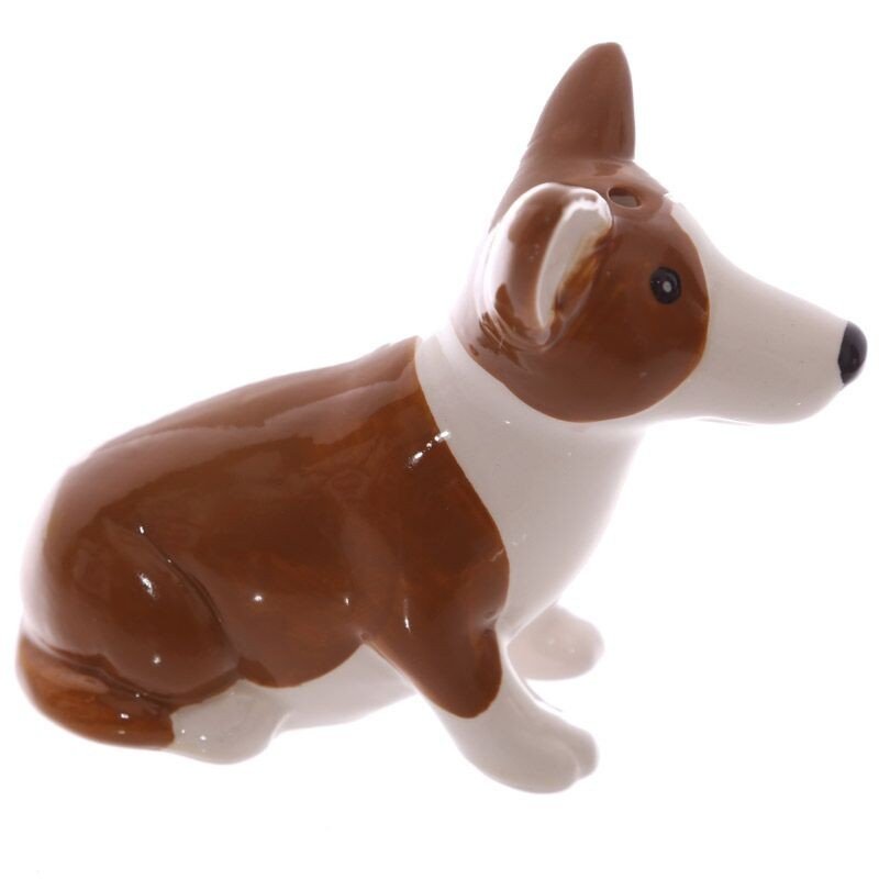 Ceramic London Salt & Pepper Set Queen and Corgi Novelty Quirky Kitchenware - PartyErasers