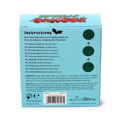 Christmas Tree Shaped Bath Bomb - UK Handmade Festive Gift Boxed - PartyErasers