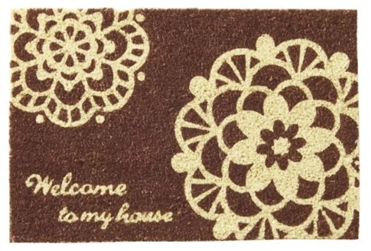 Coir Entrance Front Door Mat Handmade Stylist and Durable - PartyErasers