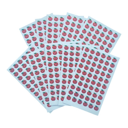 Coloured Apples Teacher Student Reward Stickers classroom (450 to 600 stickers) - PartyErasers