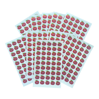 Coloured Apples Teacher Student Reward Stickers classroom (450 to 600 stickers) - PartyErasers