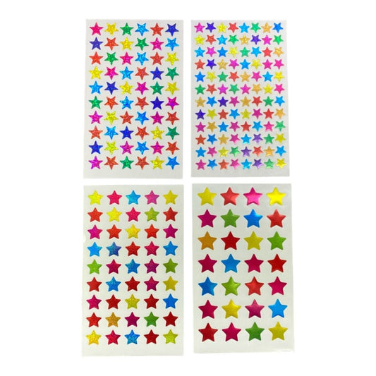 Coloured Star Stickers Teacher Student Reward (280 to 960 stickers) - PartyErasers