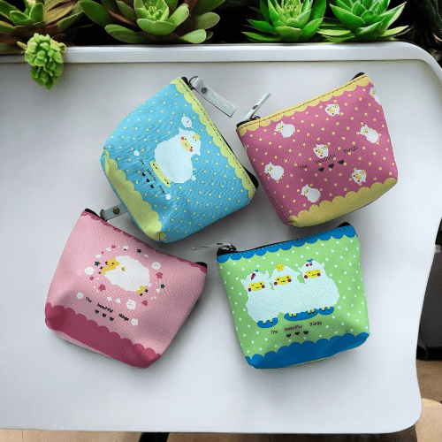 Cute Animal Sheep Llama Coin Purse Pouch for Kids Party Bags Gift - PartyErasers