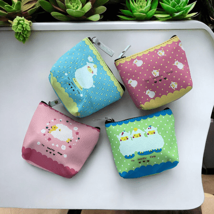 Cute Animal Sheep Llama Coin Purse Pouch for Kids Party Bags Gift - PartyErasers
