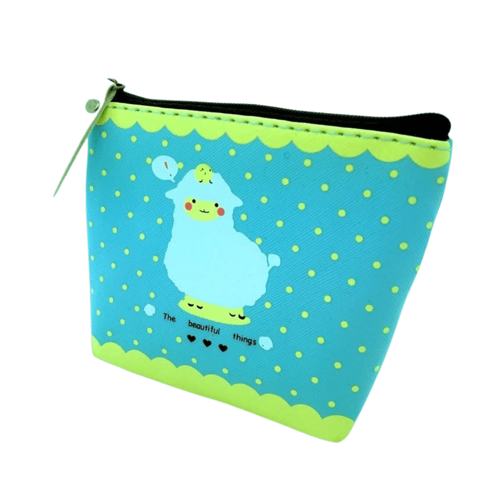 Cute Animal Sheep Llama Coin Purse Pouch for Kids Party Bags Gift - PartyErasers