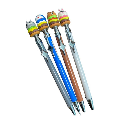 Cute Character Burger Mechanical Pencils (0.7mm) for School Office Gift - PartyErasers
