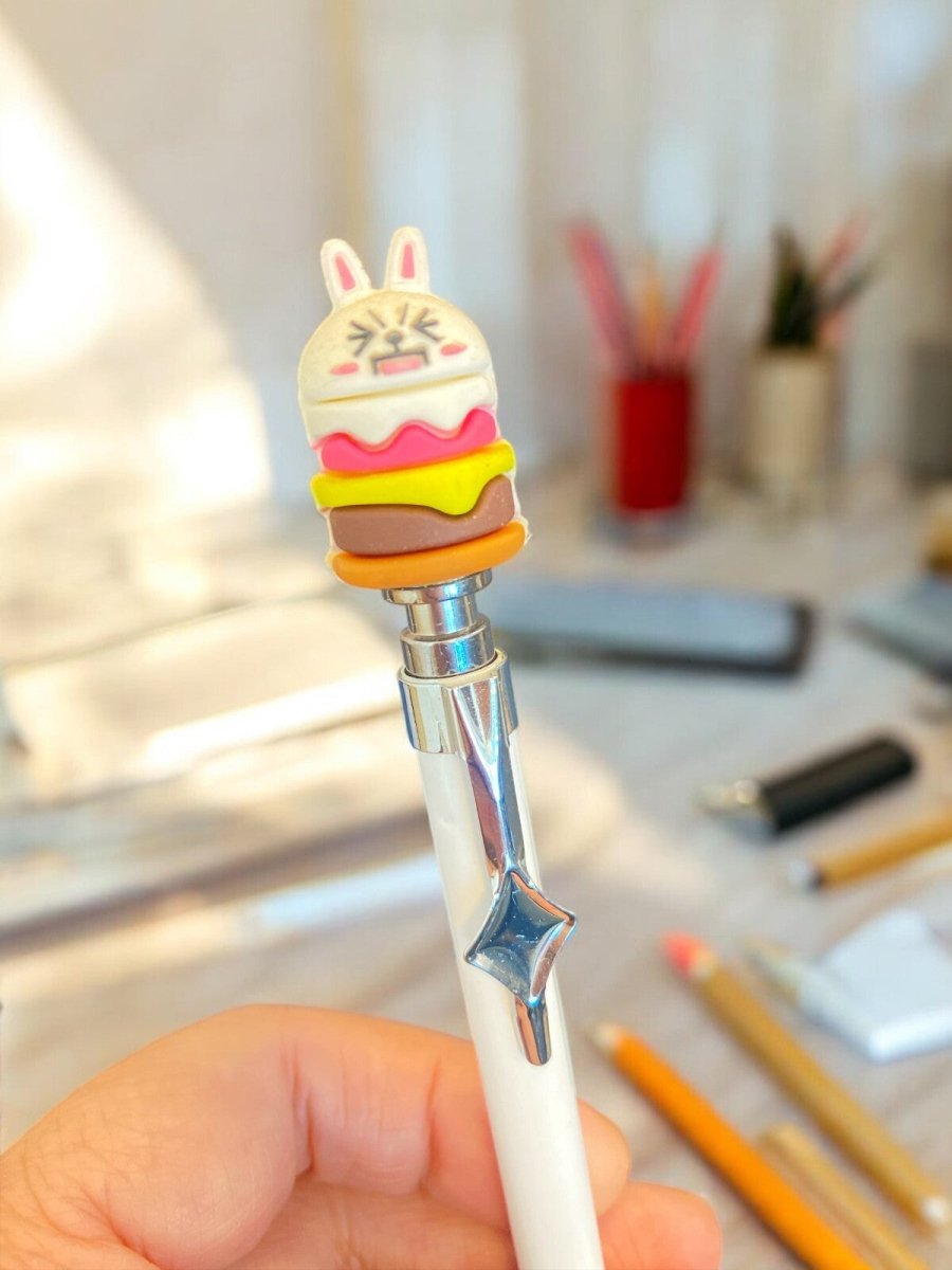 Cute Character Burger Mechanical Pencils (0.7mm) for School Office Gift - PartyErasers