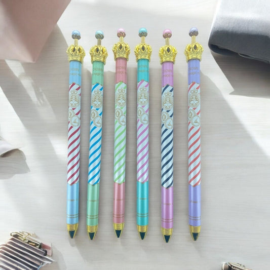 Cute Crown Jewel Top Mechanical Pencils Auto Pencil 0.5mm for School Office - PartyErasers