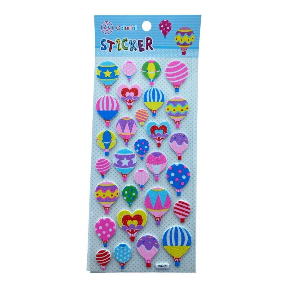 Cute EVA Foam Stickers Star Ribbon Balloon Heart Cloud Sweets Kids Art Carft - PartyErasers