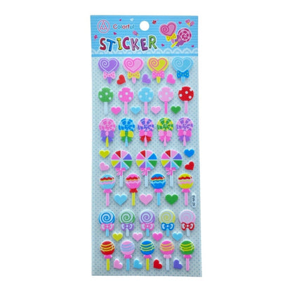 Cute EVA Foam Stickers Star Ribbon Balloon Heart Cloud Sweets Kids Art Carft - PartyErasers
