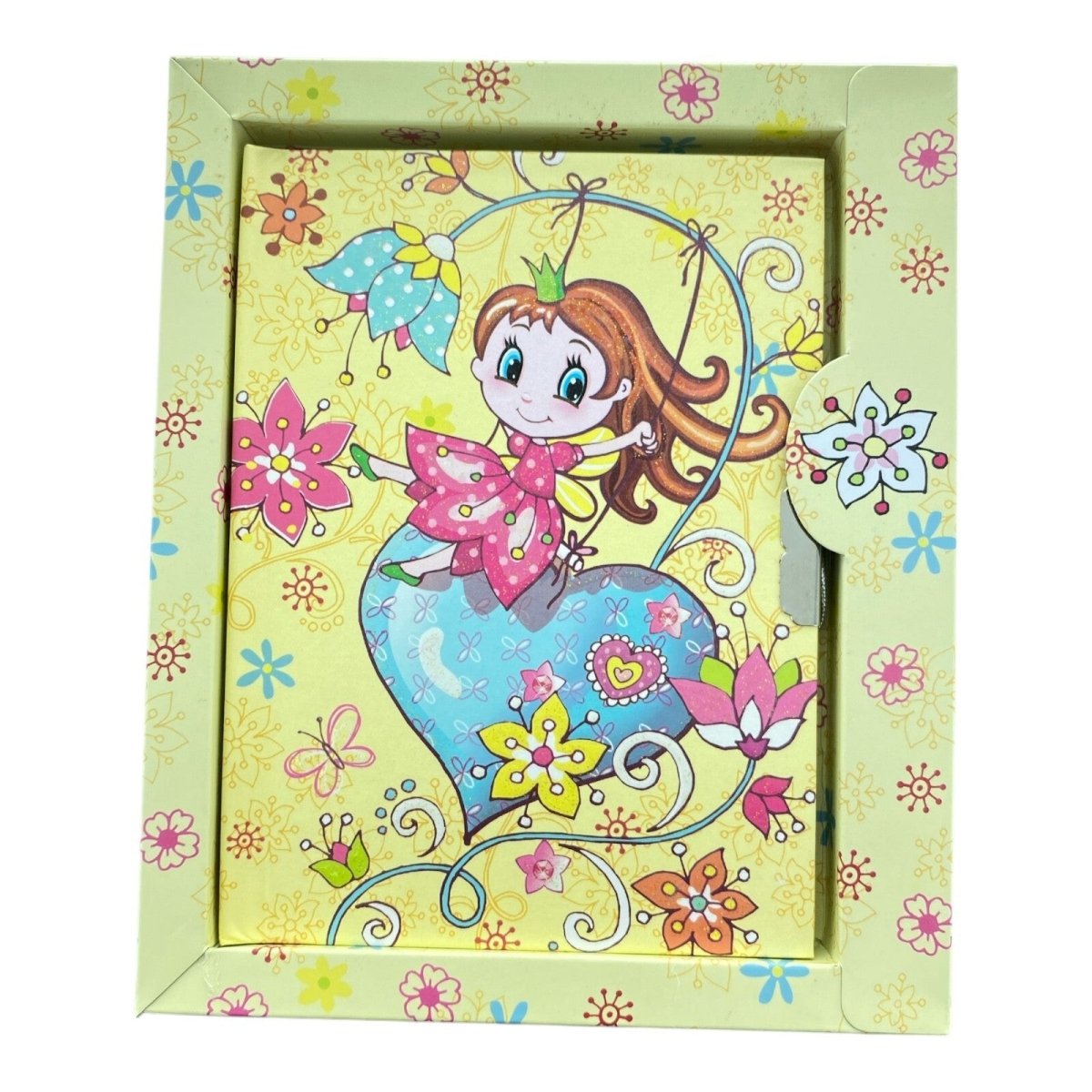Cute Fairy Secret Lockable Notebook/Diary/Journal with Key Box Set - PartyErasers