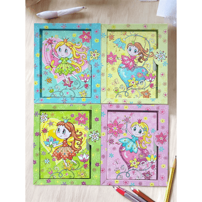 Cute Fairy Secret Lockable Notebook/Diary/Journal with Key Box Set - PartyErasers