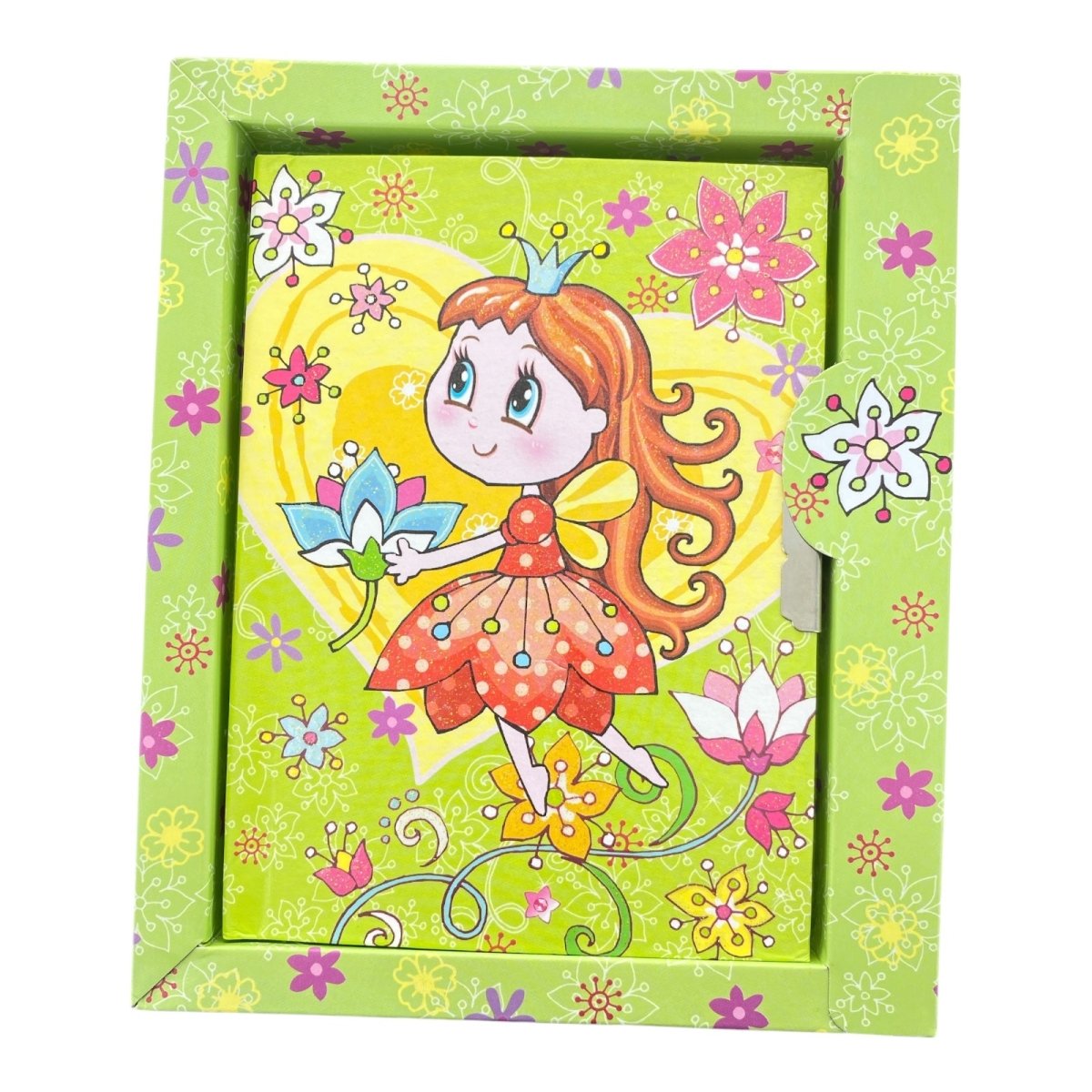 Cute Fairy Secret Lockable Notebook/Diary/Journal with Key Box Set - PartyErasers