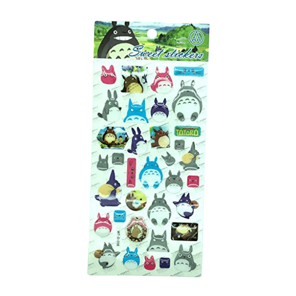Cute Gel Stickers - Movie Totoro - PartyErasers