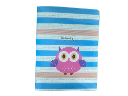 Cute Owl A4 Flexi Display Book with 20 Pockets 40 to View Folder - PartyErasers