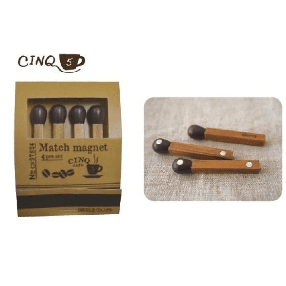 Decole Wooden Matchsticks Fridge Memo Board Magnets - PartyErasers