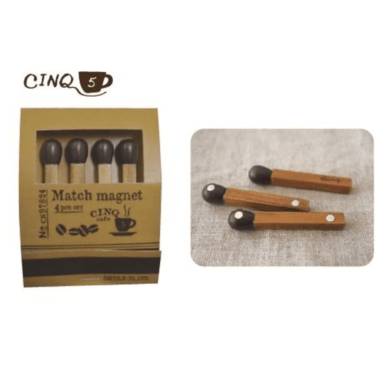 Decole Wooden Matchsticks Fridge Memo Board Magnets - PartyErasers