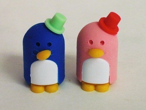 DREAM Japanese Puzzle Eraser - A Pair of Penguin (3 selections) - PartyErasers