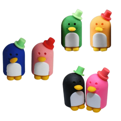 DREAM Japanese Puzzle Eraser - A Pair of Penguin (3 selections) - PartyErasers