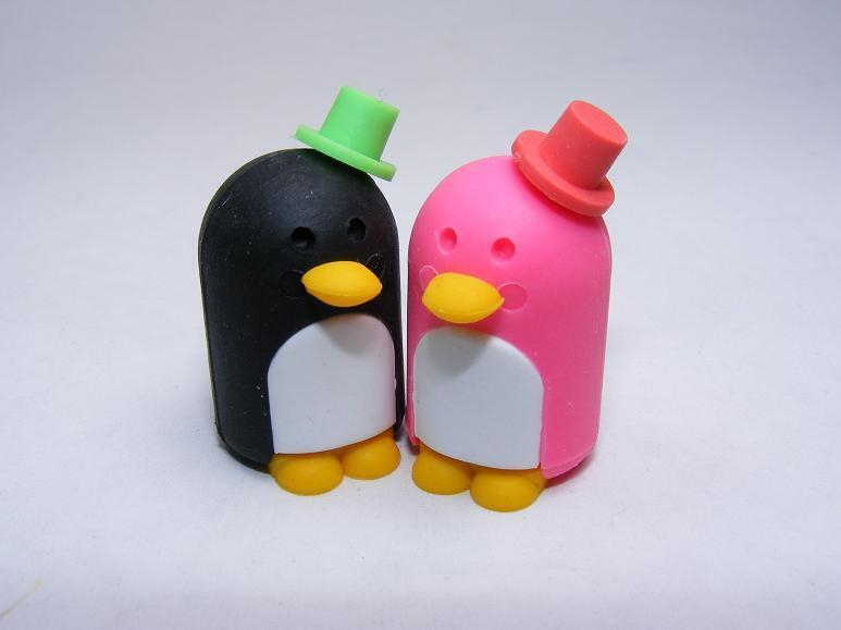 DREAM Japanese Puzzle Eraser - A Pair of Penguin (3 selections) - PartyErasers