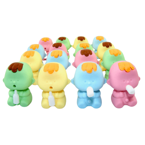 DREAM Japanese Puzzle Eraser - baby with bottle eraser - PartyErasers