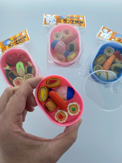 DREAM Japanese Puzzle Eraser - Bento Erasers Box Set (3 selections) - PartyErasers