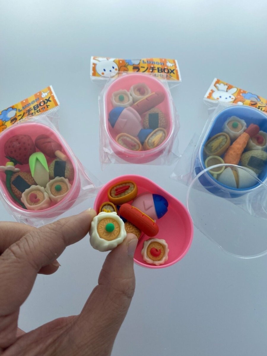 DREAM Japanese Puzzle Eraser - Bento Erasers Box Set (3 selections) - PartyErasers