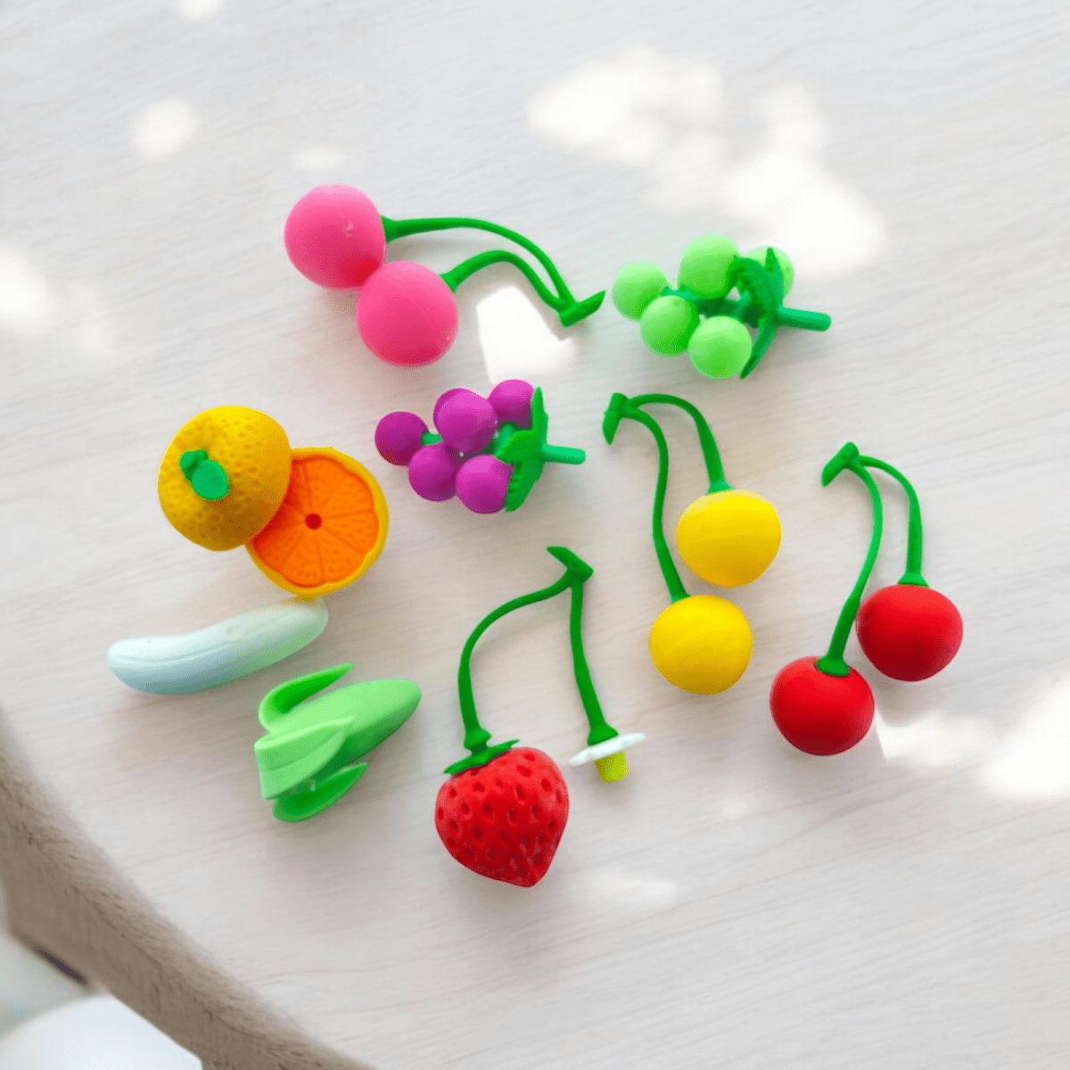 Dream Japanese Puzzle Eraser Cherry, Grapes, Banana, Orange, Strawberry - PartyErasers