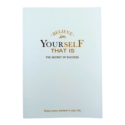 Encouragement Motivational Quote Blank Sheet Notebook for School Office Size A5 - PartyErasers