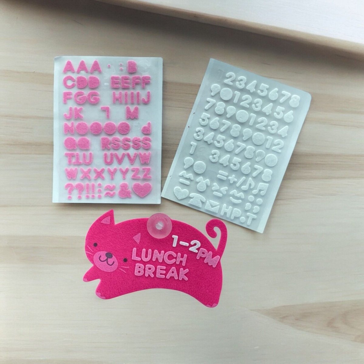 Felt Sign Number Name Plate for Car Window Home Décor – Create Your Own Words - PartyErasers