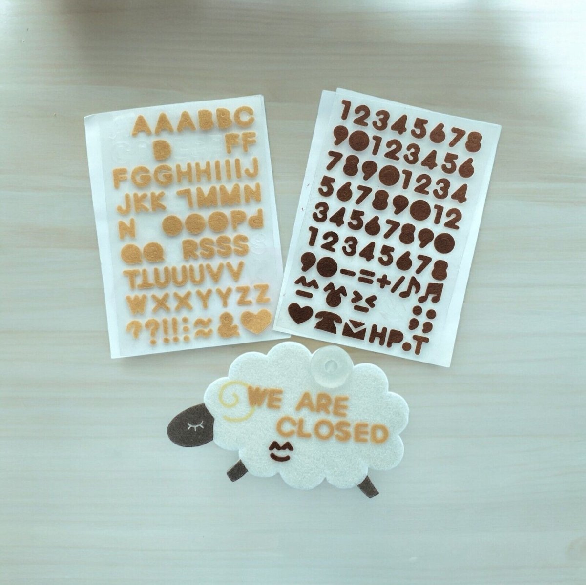 Felt Sign Number Name Plate for Car Window Home Décor – Create Your Own Words - PartyErasers