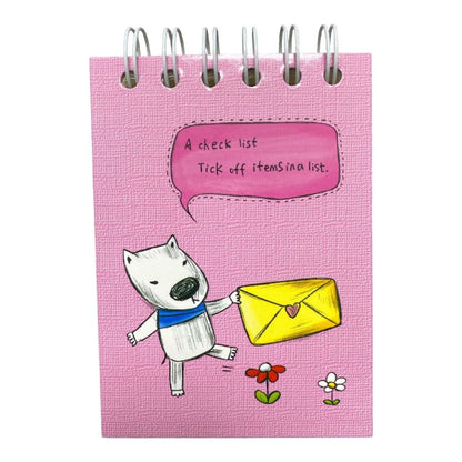 Floral & Nature Spiral bound Ruled Note Pad Notebook 120 sheets per pack - PartyErasers