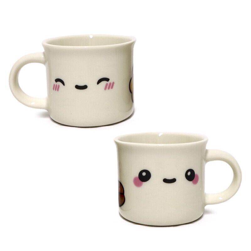 Foodiemals Set of 2 Porcelain Espresso Cups - PartyErasers