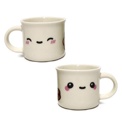 Foodiemals Set of 2 Porcelain Espresso Cups - PartyErasers