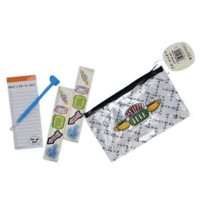 Friends TV Series Jotter Stationery Set – Central Perk Design - PartyErasers