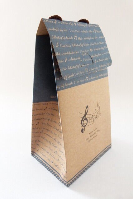 FunMusicOnline Music Themed DIY Paper Gift Box - PartyErasers