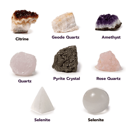 Gemstone Crystal Mystery Blind Box Amethyst, Quartz, Pyrite Crystal - PartyErasers