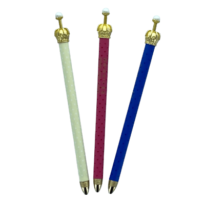 Golden Crown with Pearl Top 0.5mm Mechanical Pencils (3pcs) - PartyErasers