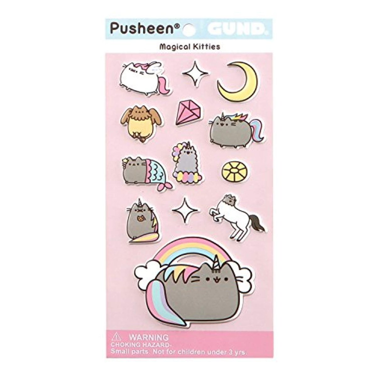 GUND Pusheen Magical Kitties Stickers - PartyErasers