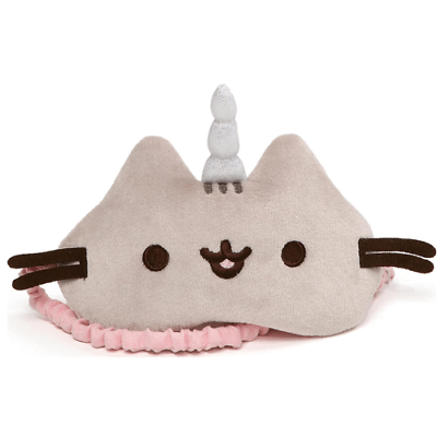GUND Pusheen Pusheenicorn Unicorn Cat Sleep Mask Plush - PartyErasers