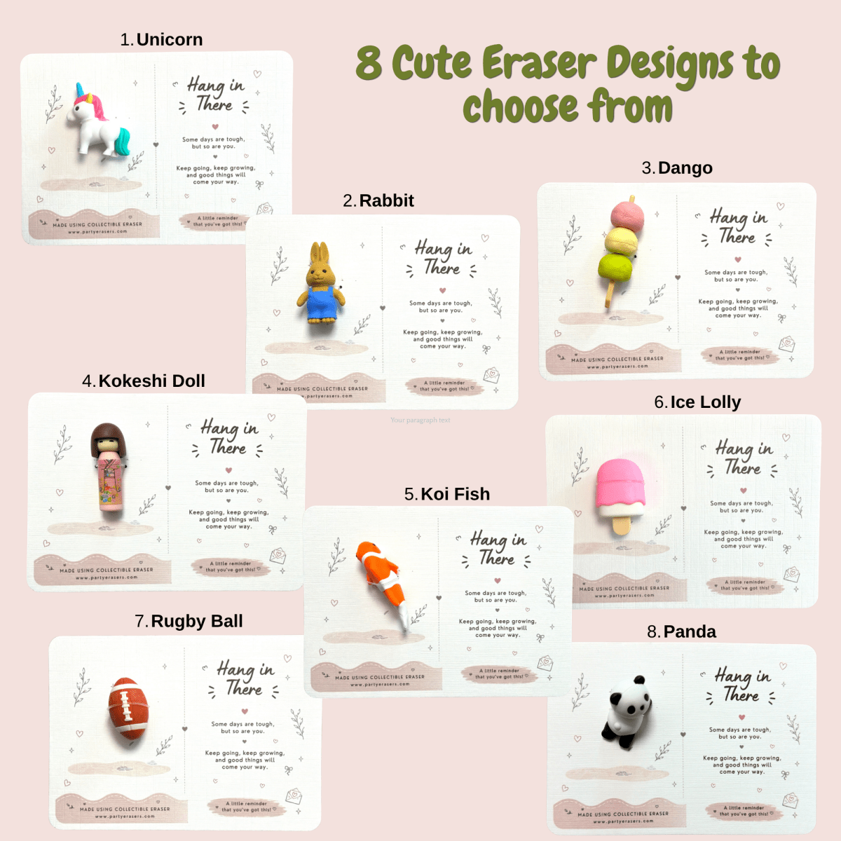 Hang in There ♡ Pocket Hug Gift - PartyErasers