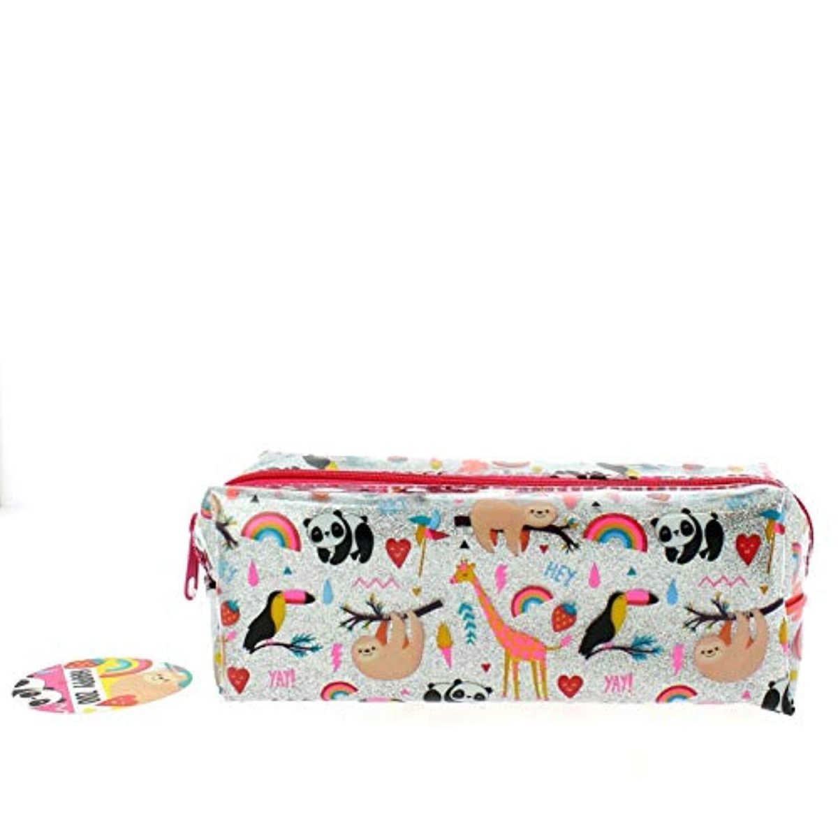 Happy Zoo - Just Hanging - Glitter Pencil Case - PartyErasers