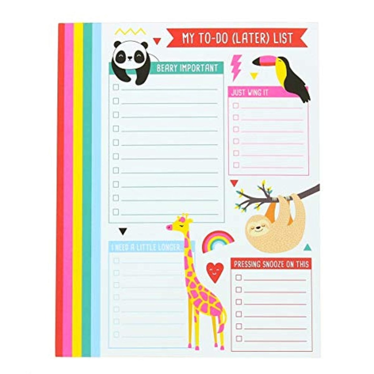 Happy Zoo - Just Hanging - My to - Do (Later) List/Notepad - PartyErasers
