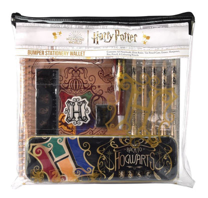 Harry Potter Bumper Stationery Set - Colourful Crest - PartyErasers