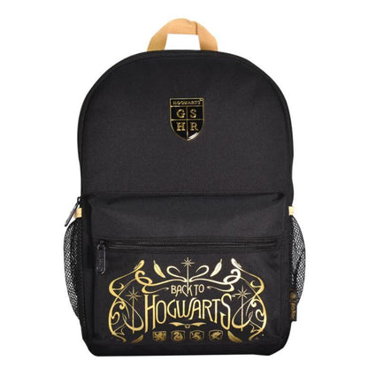 Harry Potter Core Backpack - Black & Camel - PartyErasers