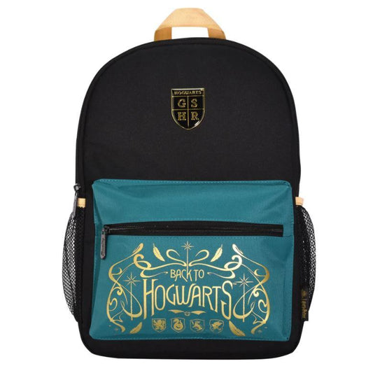 Harry Potter Core Backpack - Black & Teal - PartyErasers