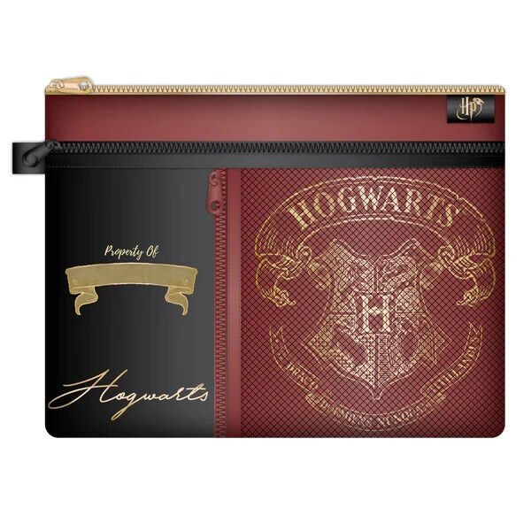 Harry Potter Multi Pocket Study Wallet - Hogwarts Crest - PartyErasers