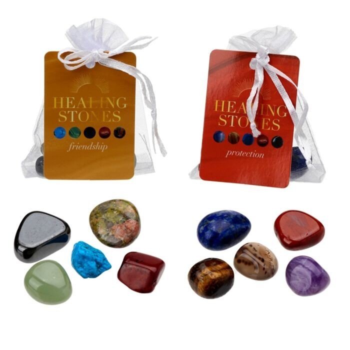 Healing Stones - Protection or Friendship Stones (Set of 5) Crystal metaphysical - PartyErasers